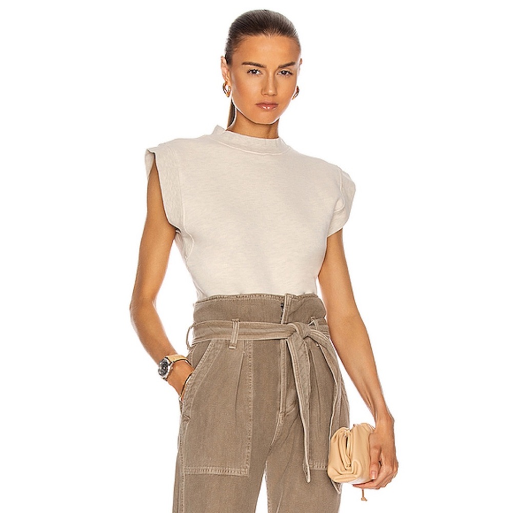AGOLDE| Simone sleeveless sweatshirt| Beige size L